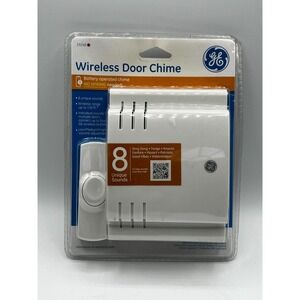 GE Wireless Door Chime 8 Unique Sounds Battery Operated 150ft Range NEW